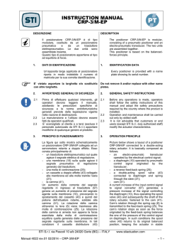 INSTRUCTION MANUAL CRP-3/M-EP - STI srl