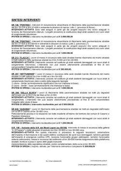 Scopri tutti gli interventi