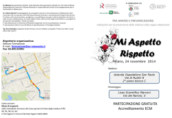 Brochure Mi Aspetto Rispetto - Azienda Ospedaliera San Paolo
