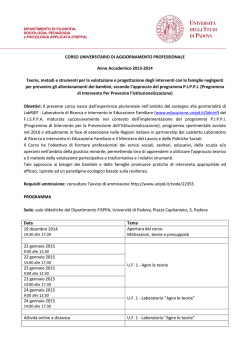 Link al programma e calendario