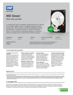 WD Green Mobile Series Spec Sheet