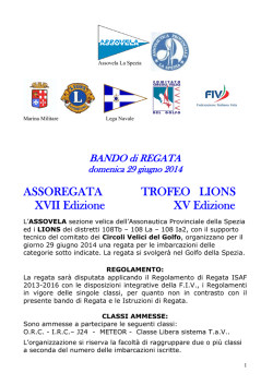 Bando della regata