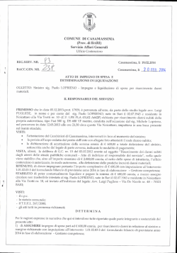 determina n.239 - Comune di Casamassima