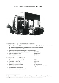 CENTRO DI LAVORO SAIMP MECTRA 12