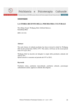 Download - Psichiatria e Psicoterapia Culturale