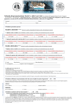 Pren o tazio n e  alb erg h iera Vo lo aereo e trasferim en ti Desidero