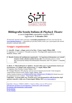 BIBLIOGRAFIA (aggiornata al 25 Dicembre 2014)