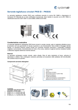 Serrande tagliafuoco circolari PKIS EI &ndash; PKIS3G