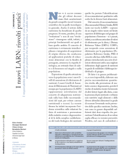 I nuovi L AR N: risvolti pratici