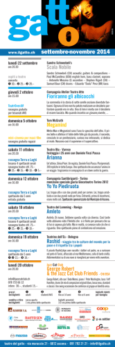 Teatro Del Gatto - Locandina Mini N.4 2014.indd