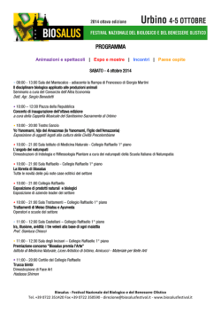 PROGRAMMA - Terre di Urbino