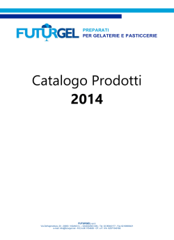 Prodotti per Semifreddi e Pasticceria