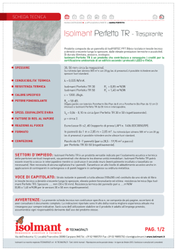 Isolmant Perfetto TR - Traspirante