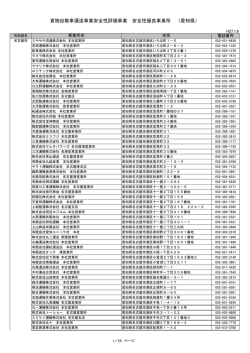 貨物自動車運送事業安全性評価事業 安全性優良事業所 （愛知県）