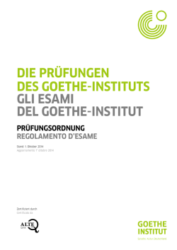 Pr&uuml;fungsordnung - Goethe