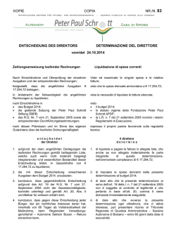 Liquidierung von zu errechnenden Ausgaben