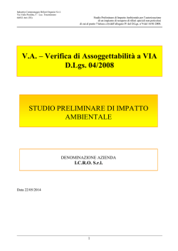 SPIA - Sportello Regionale Ambiente