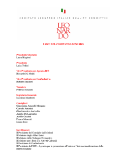 I Soci del Comitato Leonardo 2014