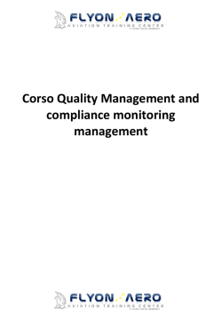 Corso Quality Management and compliance monitoring management