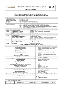 Organigramma 2014-2015 - LSSS Cannizzaro