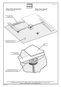 Page 1 131.1 3.1 1.1 Hilbig Fu&szlig;bodenelement Hilbig floor support