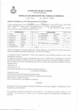 Delibera Consiglio 5