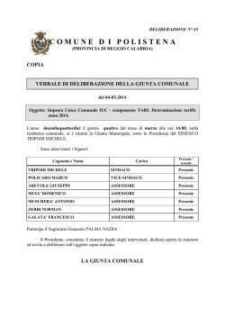 TARI - Determinazione tariffe anno 2014
