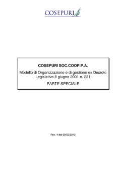 COSEPURI SOC.COOP.P.A. Modello di Organizzazione e di