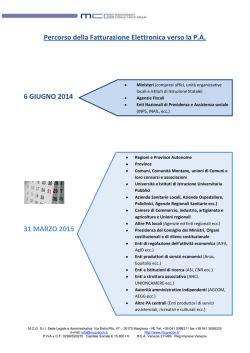 Percorso della Fatturazione Elettronica verso la P.A. 6