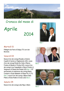 Aprile - Santuario Beata Vergine di Castelmonte