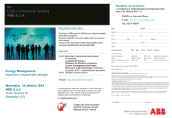 Locandina Corso di formazione ABB