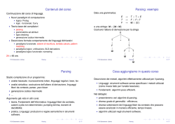 Parsing - Dipartimento di Matematica e Informatica