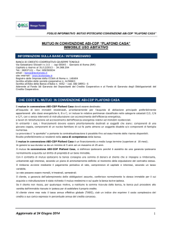 mutui - ipotecario convenzione abi