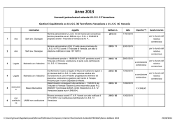 Elenco delibere 2013 - Azienda Ulss 12 veneziana