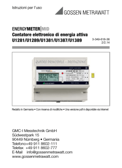 ENERGYMETER|MID Contatore elettronico di energia attiva U1281