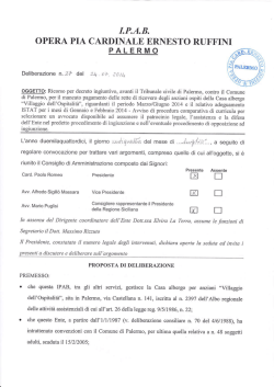PALERMO - Opera Pia Cardinale Ernesto Ruffini