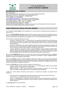 CARTA ATM SELF AZIENDE