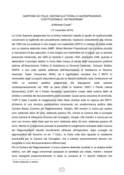 un panorama – M. Crisafi - Forum di Quaderni Costituzionali
