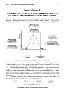 Approfondimento 8.1 Equivalenza del test della