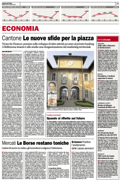 Le nuove sfide per la piazza