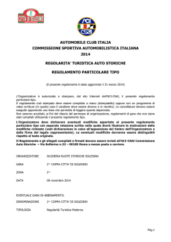 Licenziata ACI per le storiche (RPG)