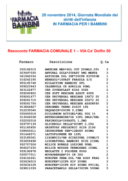 elenco dei prodotti raccolti