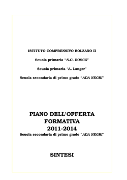 Sintesi POF 2014