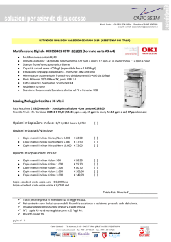Oki Noleggio Casto Offerta 2014