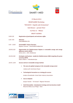 19 March 2014 SMARTinMED Workshop &ldquo;NUCLEO B