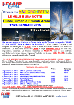 Dubai, Oman e Emirati Arabi