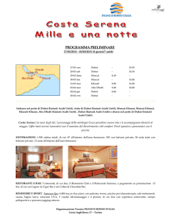 PROGRAMMA PRELIMINARE