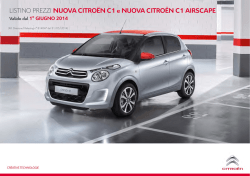 LISTINO NUOVA C1 - C1 AIRSCAPE