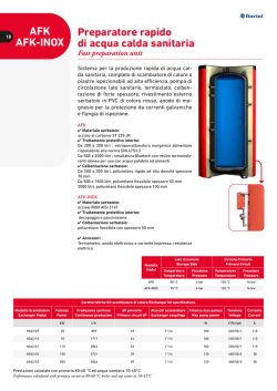 Preparatore rapido di acqua calda sanitaria AFK AFK-INOX