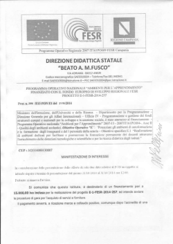 Nuova Manifestazione di Interesse